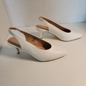 White Women's Slingback Shoes 8.5